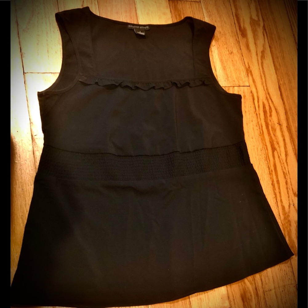 Black maternity blouse